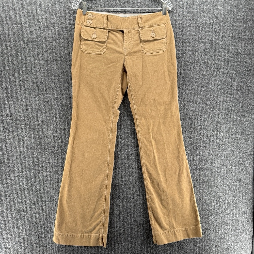 GAP Pants Womens 4 Tan Corduroy Bootcut Mid Rise Hippie 90s Boho Ranch‎ Cottage